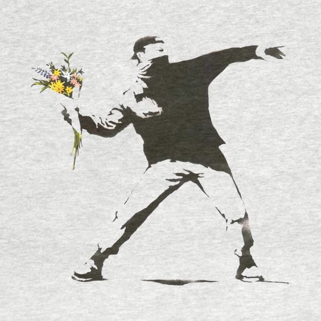 Banksy flower grenade by TeeMax